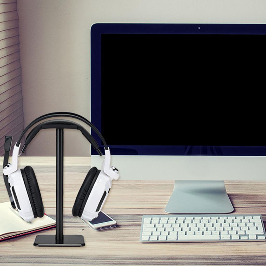 Headphone Stand Stable Detachable Headset Holder Earphone Hanger Base for Desktop PC Game Earphone