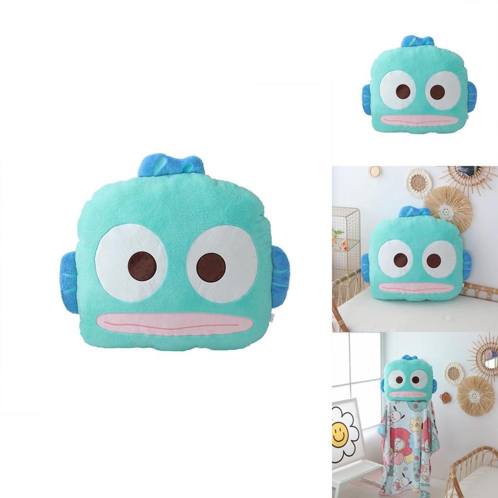 Плюшевая подушка Sanrio Hangyodon с вышивкой для гостиной и спальни