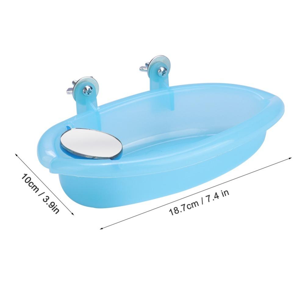 Easy To Install Bird Bathing Tub Easy To Clean Parrot Bathtub Toy Cage Bird Bath Budgie Cage Use