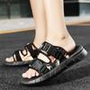 Fashion 2024 New Fashion Summer Men Breathable Sandals Men's Bottom Sandals Men Anti-slip Wear Outdoor Comfortable Slippers Sandals