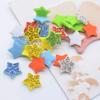 30Pcs 16mm Padded Colorful Rhinestone Star Patches for DIY Craft Clothes Hat Headwear Hair Clips Bow Decor Appliques Accessories