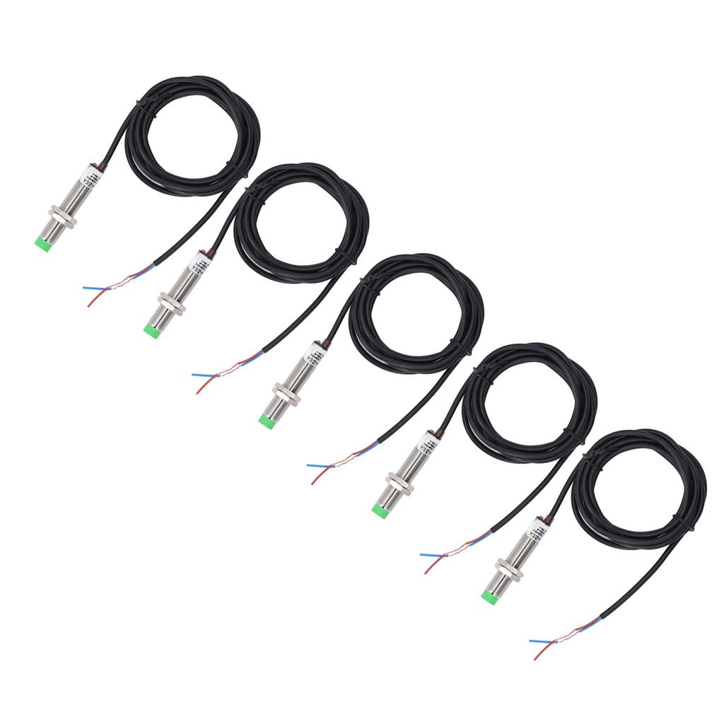 5 шт. M12 Индуктивный бесконтактный переключатель 2 провода нормально закрытый 150 Гц частота бесконтактный датчик DC10‑36V