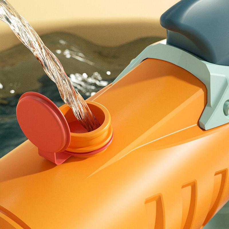Детская Мультяшная Акула Водяной Пистолет Портативный Летний Впитывающий Высокого Давления Водяной Пистолет Пляжный Уличный Водный Пистолет Бой Взрослые Игрушки