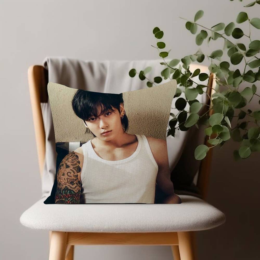 Чехол для подушки JJungkook Seven Tease Чехол для декоративной подушки в машину Для дивана Машины Рождественский подарок