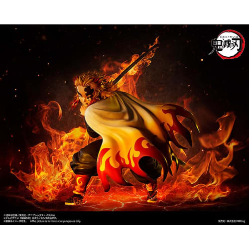FREEing Demon Slayer: Kimetsu no Yaiba Rengoku Kyojuro 1/4 Scale Plastic Painted Finished Figure