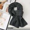 Versatile Warm Neck Warmer Coldproof Solid Color Knitted Scarf Windproof Scarves Bib Autumn and Winter