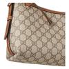 Gucci GG Emblem Light Gold Tone Coated Fabric Medium Shoulder Bag Women shoulder bag beige 847449-FAD6L-9758