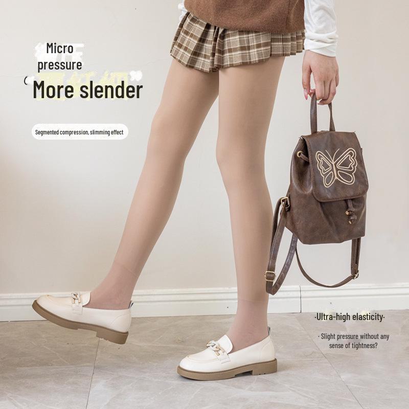 Женские тонкие колготки с высокой талией и цветочным рисунком в виде фей — телесного цвета, с добавлением бархата для осени/зимы