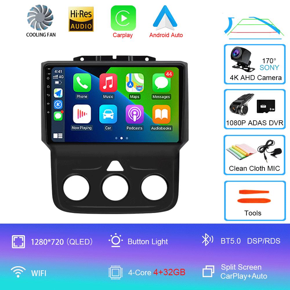 Автомагнитола Android 14 для Dodge Ram 4 IV DJ DS 2013 - 2019 Мультимедийный видеоплеер Навигационная стереосистема GPS Нет 2din 2 din dvd