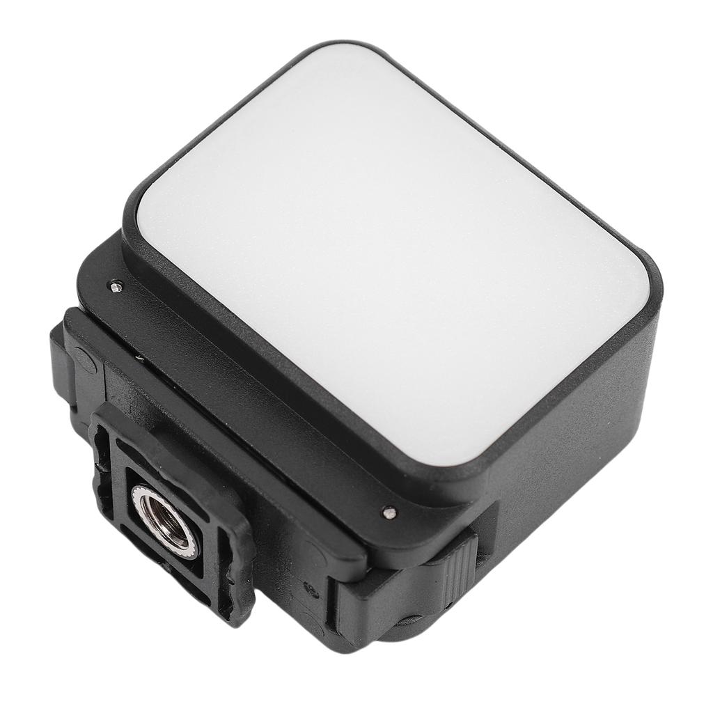 LED Camera Light Suitable for Action 5 4 Camera 3 Color Temperature Fill Light with Cold Shoe Mount and 1 4in Screw Hole