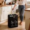 Thickened 80-Liter Large-Capacity Sorting Trash Bin & Foldable Storage Bag with EVA Handle for Kitchen and Home Waste Organization