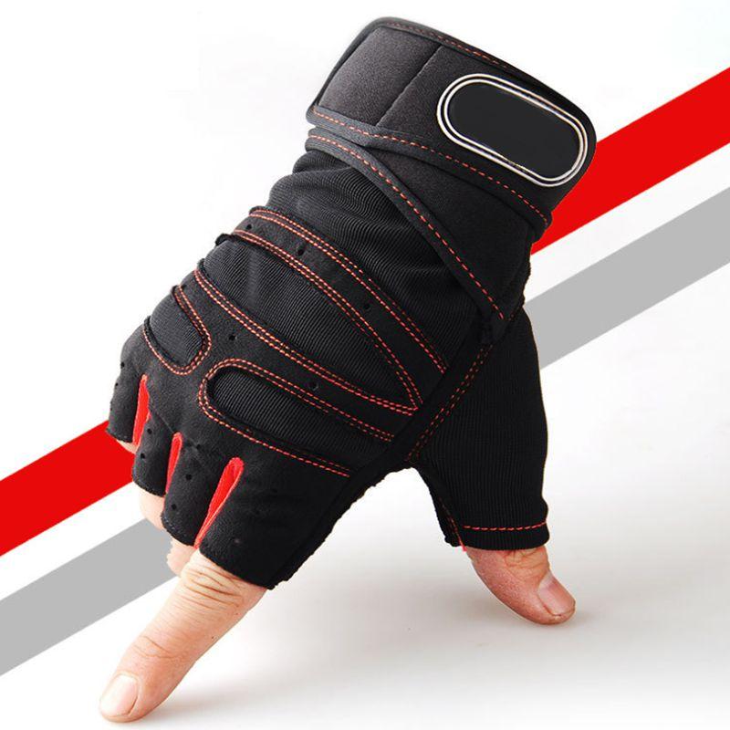 Dumbbell Gloves for Men Women Weightlifting Crossfit Bodybuilding Workout Sport Gym Training Gloves Non-slip Wrist Protector