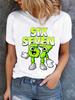 Funny  Brainrot Women T Shirts for Laddy Six Seven Brain Rot TShirt Party Tshirt for Girls for Woman Tops Aesthetic Clothes