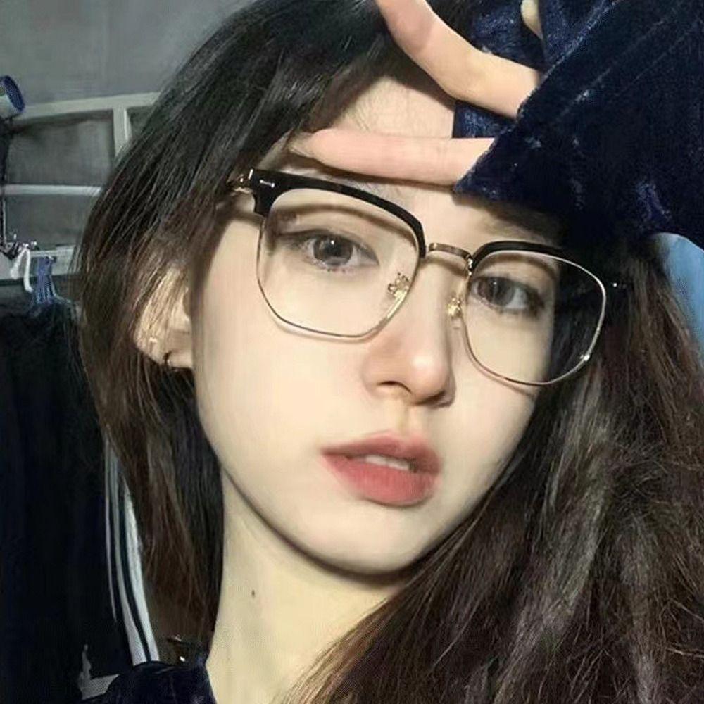 Anti-Glare Computer Eyeglass Half Frame Anti Blue Light Glasses Fashion Reading Glasses Reading