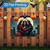 D FLAT pc Metal Sign Halloween Witch Friends D Flat Print Metal Art