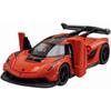 1/32 Koenigsegg Jesko Toy Cars Model Orange Alloy Collectibles Die-cast Vehicles with Sound and Light