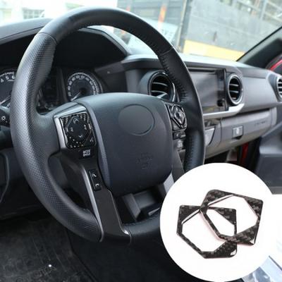 Накладка на кнопку рулевого колеса из настоящего углеродного волокна для Toyota Tacoma 2015-