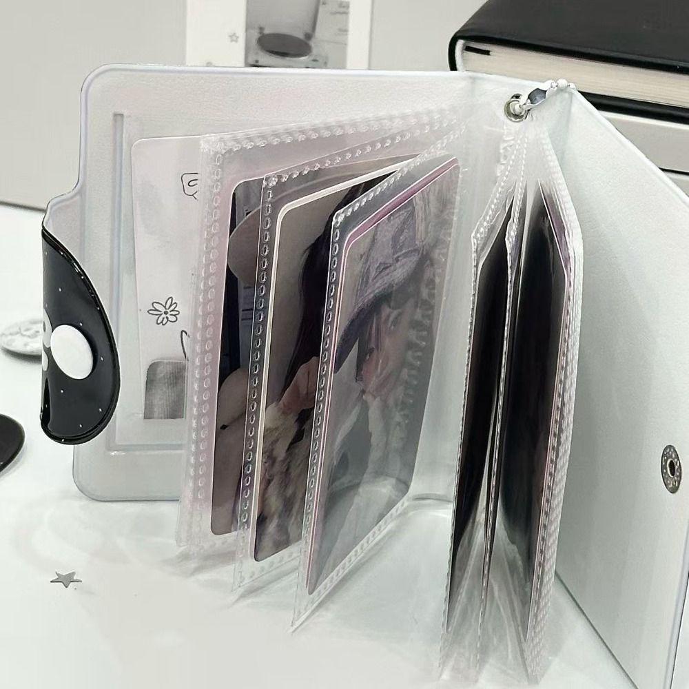 Корейский держатель для фотокарточек из ПВХ Черный Cortis 32 кармана Альбом для фотокарточек Книга для коллекции карточек айдолов
