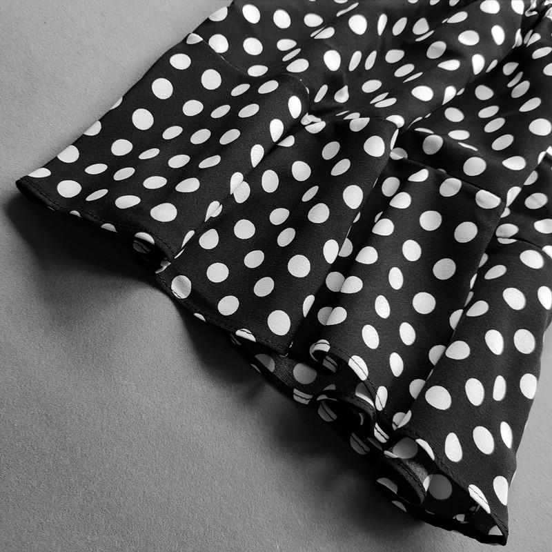 Летние юбки с рюшами для девочек, мини-юбка в горошек с высокой талией для маленьких девочек, повседневная детская плиссированная короткая юбка для девочек, одежда