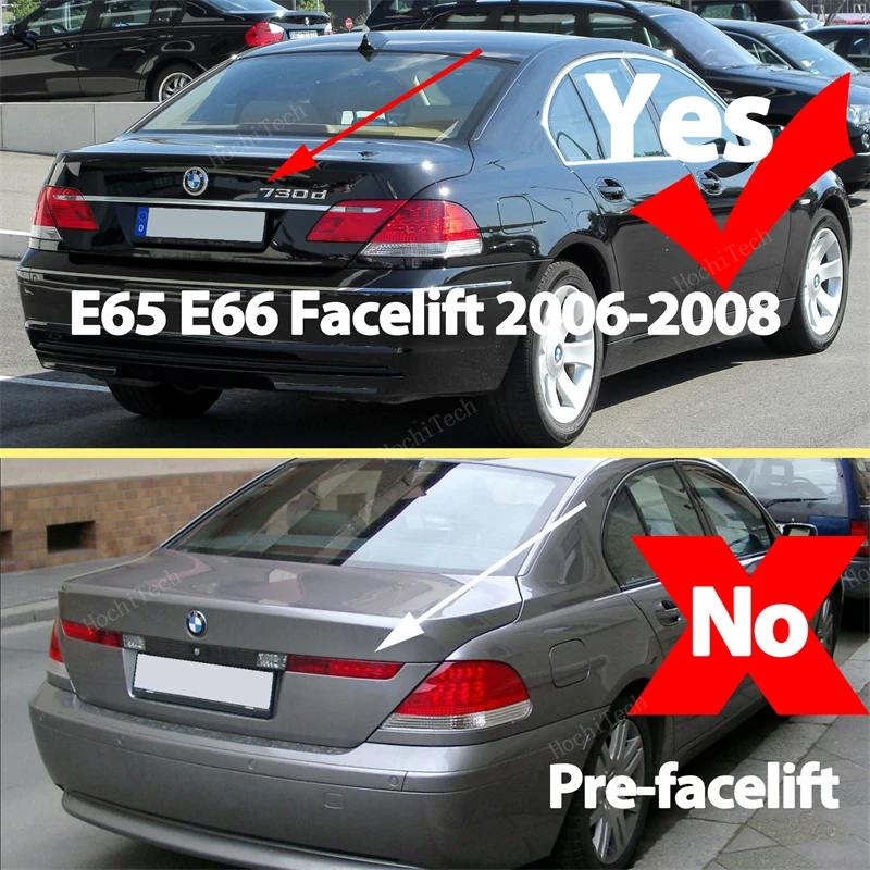 Lumière de plaque d'immatriculation LED Canbus, 2 pièces, pour BMW série 7 E65 E66 2006 – 2008, lifting uniquement, lampe numéro de style