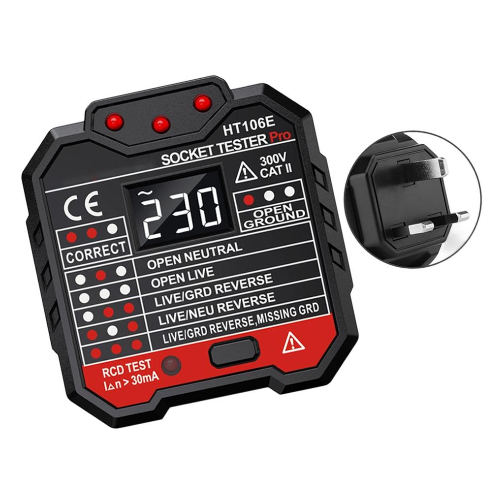 Socket Tester for Quick Electrical Safety Verification Easy to Carry Multifunction Electric Outlet Tester