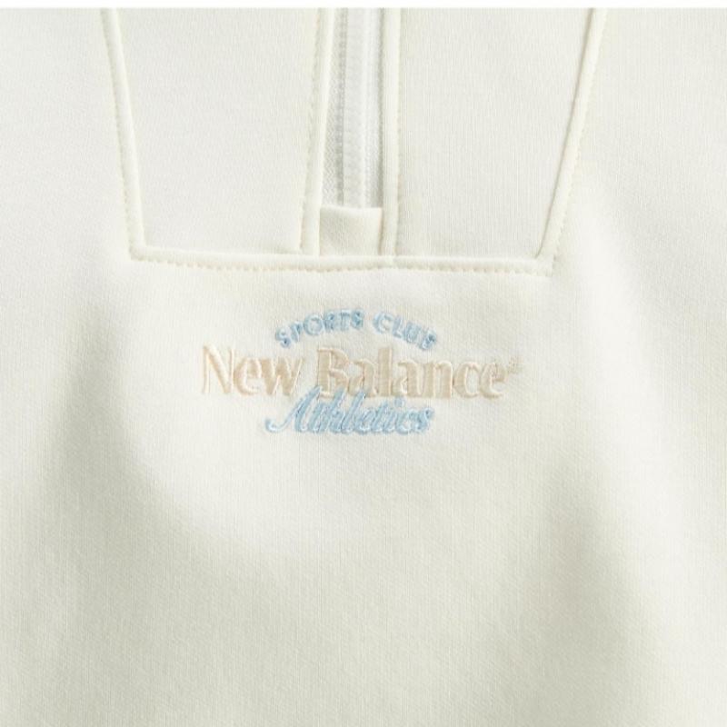New Balance Футболка с длинным рукавом Rqk Nbnce1W212 64 W Signature Semi Crop Half Zip Up SweatShirt S