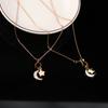 Titanium Steel Star Moon Necklace Girls Net Red Simple Pendant Tassel Clavicle Chain