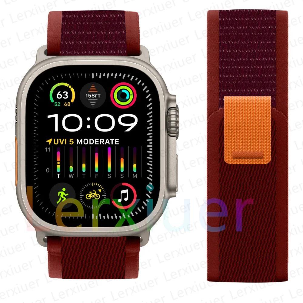 Ремешки для Apple Watch ultra2 ремешок 49мм 46мм 42мм 44мм 40мм 45мм 41мм Trail loop браслет correa iwatch series se 3 7 8 9 10 11