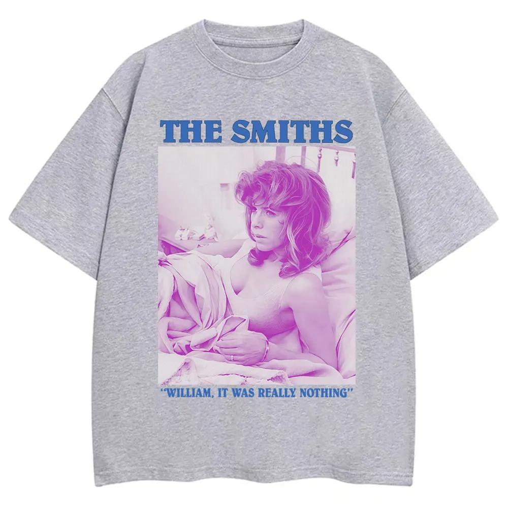 Rock Band The Smiths It Was Really Nothing Футболка Мужская Женская Мода Хип-Хоп Винтажные Футболки Свободная Хлопковая Футболка С Круглым Вырезом Подарки