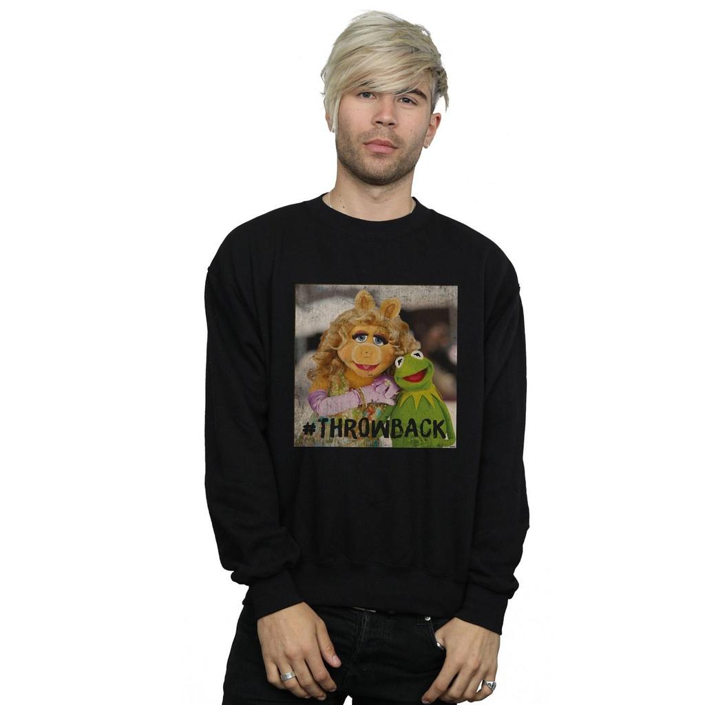 Disney Mens The Muppets Throwback Photo Sweatshirt