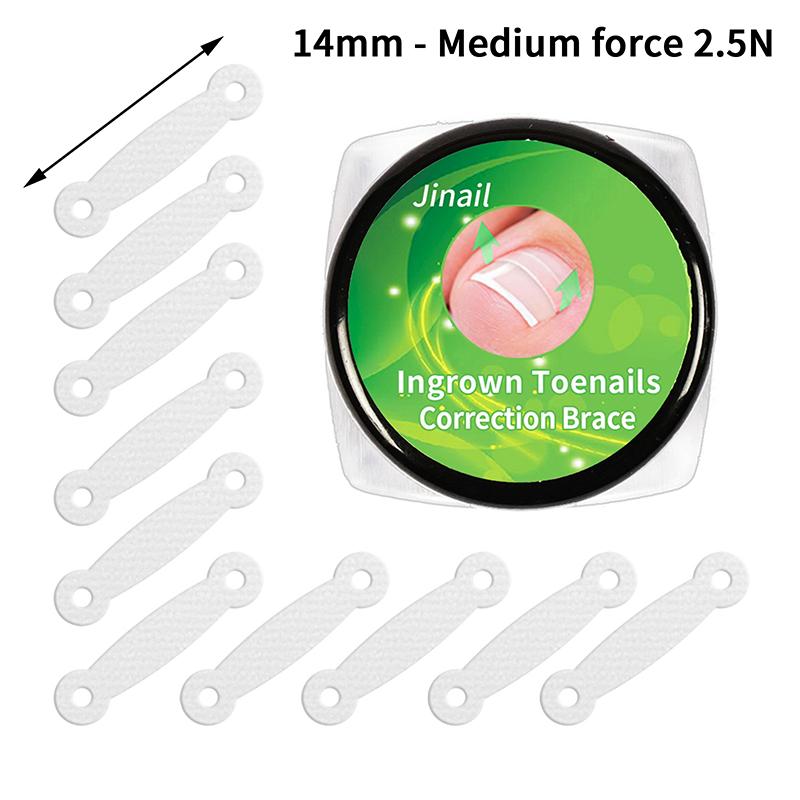 10 шт. Инструменты для коррекции вросшего ногтя, выпрямляющий зажим, скоба, эластичная наклейка-пластырь, инструмент для педикюра для ухода за ногтями