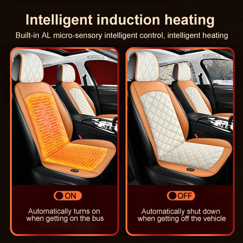 Подогреваемая подушка на сиденье автомобиля Умная грелка для авто Противоскользящая плюшевая теплая подкладка Графеновые принадлежности для стула для зимней холодной погоды
