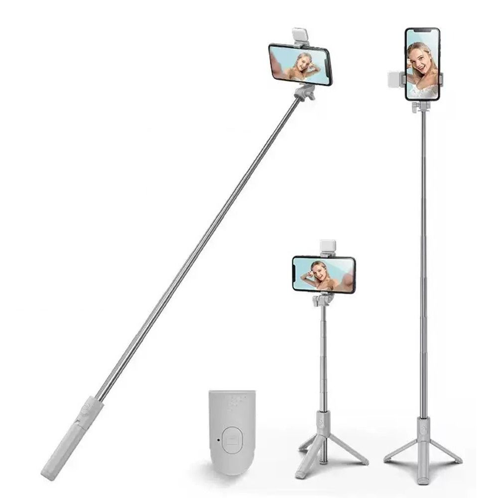 with Fill Light Bluetooth Cell Phone Tripod Stand Selfie Rod for Video Recording/Photo/Vlog