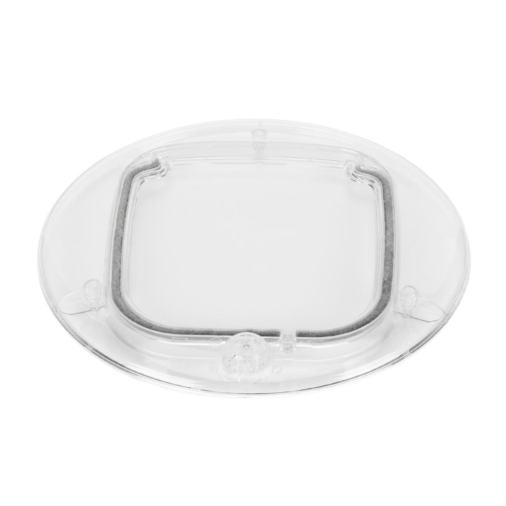 Cat Door for Interior Exterior Doors Transparent 4 Way Locks Silent Brush Strips Strong Magnetic