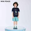 Летняя футболка с коротким рукавом для мальчиков MiniPeace F1CNF2B02