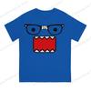 Domo Kun Print Funny Short Sleeved T-shirt Men Women Versatile Couple Tops