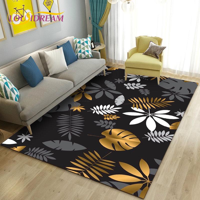 3D коврик в виде гриба, цветка, растения, листа, ковер для гостиной, спальни, дивана, коврик для украшения, кухонный нескользящий напольный коврик