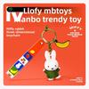 Miffy Rabbit Keychain With Fruit Resin Figure For Car Keys And Bag Charm