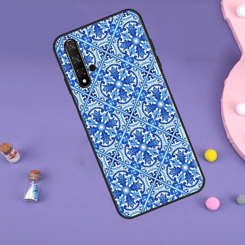 Moroccan Pattern Case For Huawei P30 P20 P40 Lite Nova 5T 11i 8i 3i 9 10 SE 11 Pro Y90 Y70 Y61 Y60 Y91 Cover
