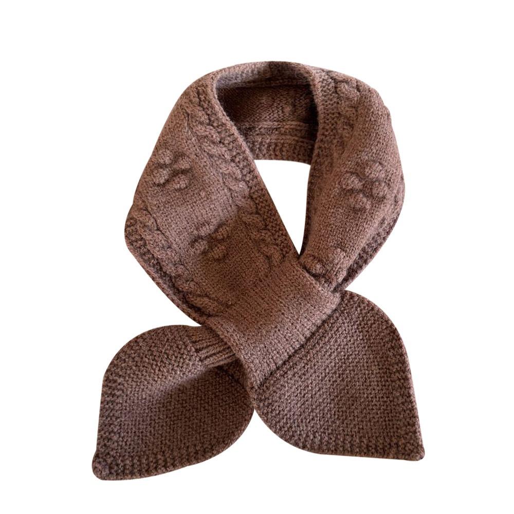 Мягкий детский зимний шарф Теплый детский платок Простой вязаный шарф Для улицы