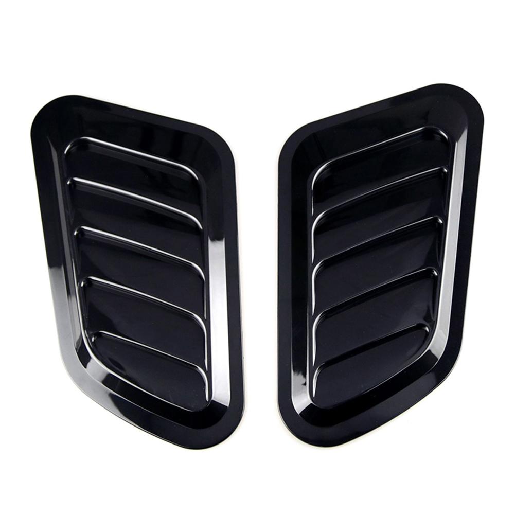 2 шт. универсальная автомобильная декоративная ячейка воздухозаборника капота ковш капота карбоновое волокно вентиляционная крышка наклейки украшение стиль