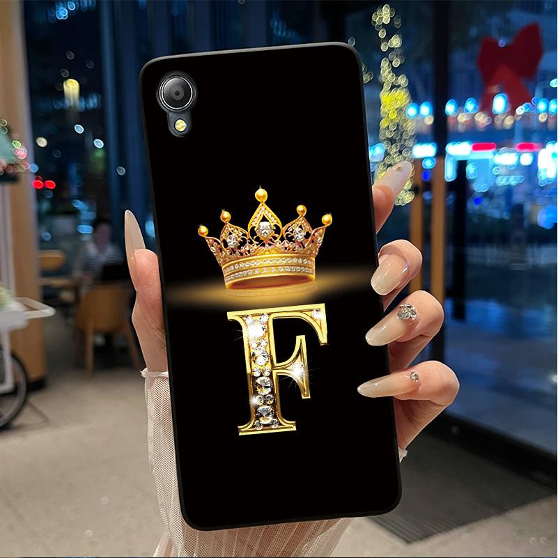 Cute New Design Crown Letter Shockproof Soft Phone Case For Asus ZenFone Live (L1) ZA550KL Bumper Silicone Black Case Cover