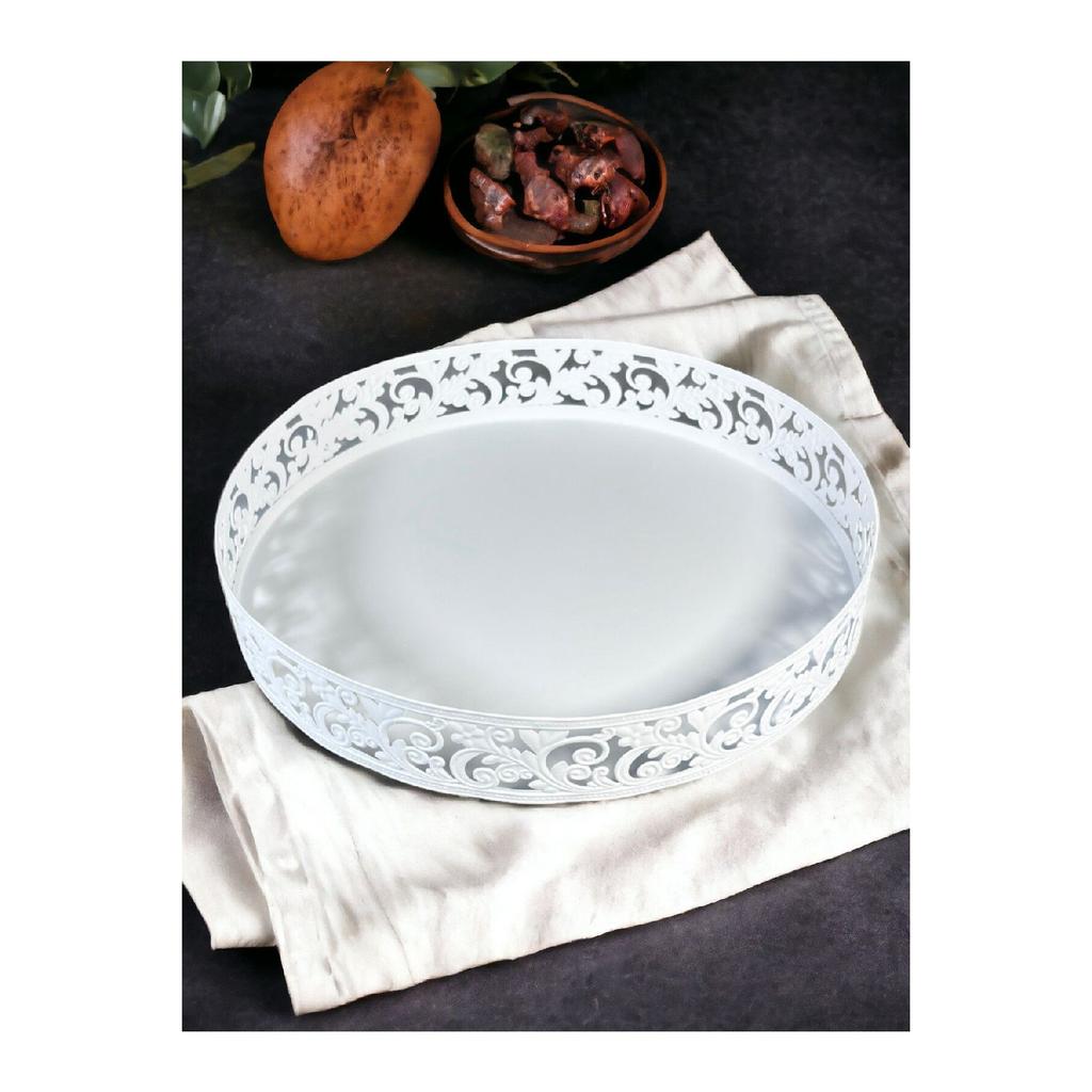 32 Cm White Serving Tray