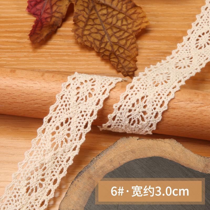 Полое кружево ручной работы своими руками Декоративный кружевной ремешок Одежда Скатерть Шторы Ткань Материал Хлопковая нить Кружевной край