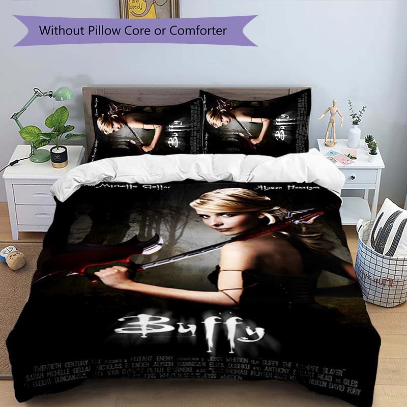 Buffy 3pcs Bedding Set Duvet Cover Closure Includes 1 Duvet Cover & 2 Pillowcases for All Seasons Bedroom Home Dorm Decor