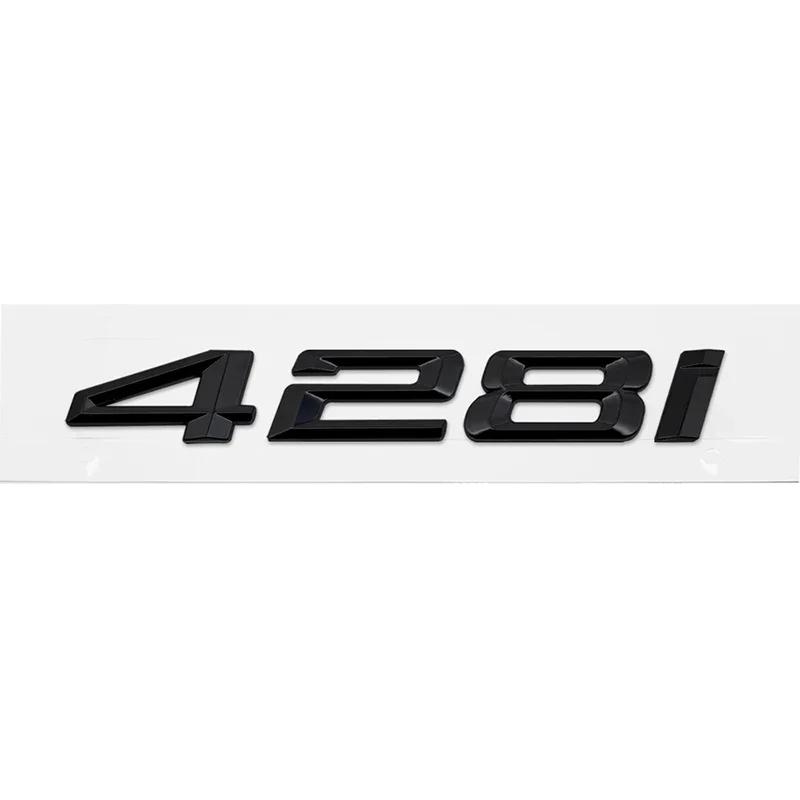 cxjva7 ABS Car Rear Trunk Letters Logo Badge Emblem Sticker For 4 Series 420i 425i 428i 430i 435i 440i 450i F30 F32 F33 F36 G26 G22