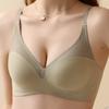 Summer One-piece Fixed Cup Without Steel Ring Gathered Underwear Thin Section of The Collection of Side Breasts Bra Without Marks Bra
