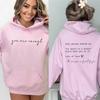 Dear Person Behind Me Hoodie You Matter Hooded Sweatshirt You Are Enough Hoodies Unisextal Health Matters Pullover Kindness Tops Unisex