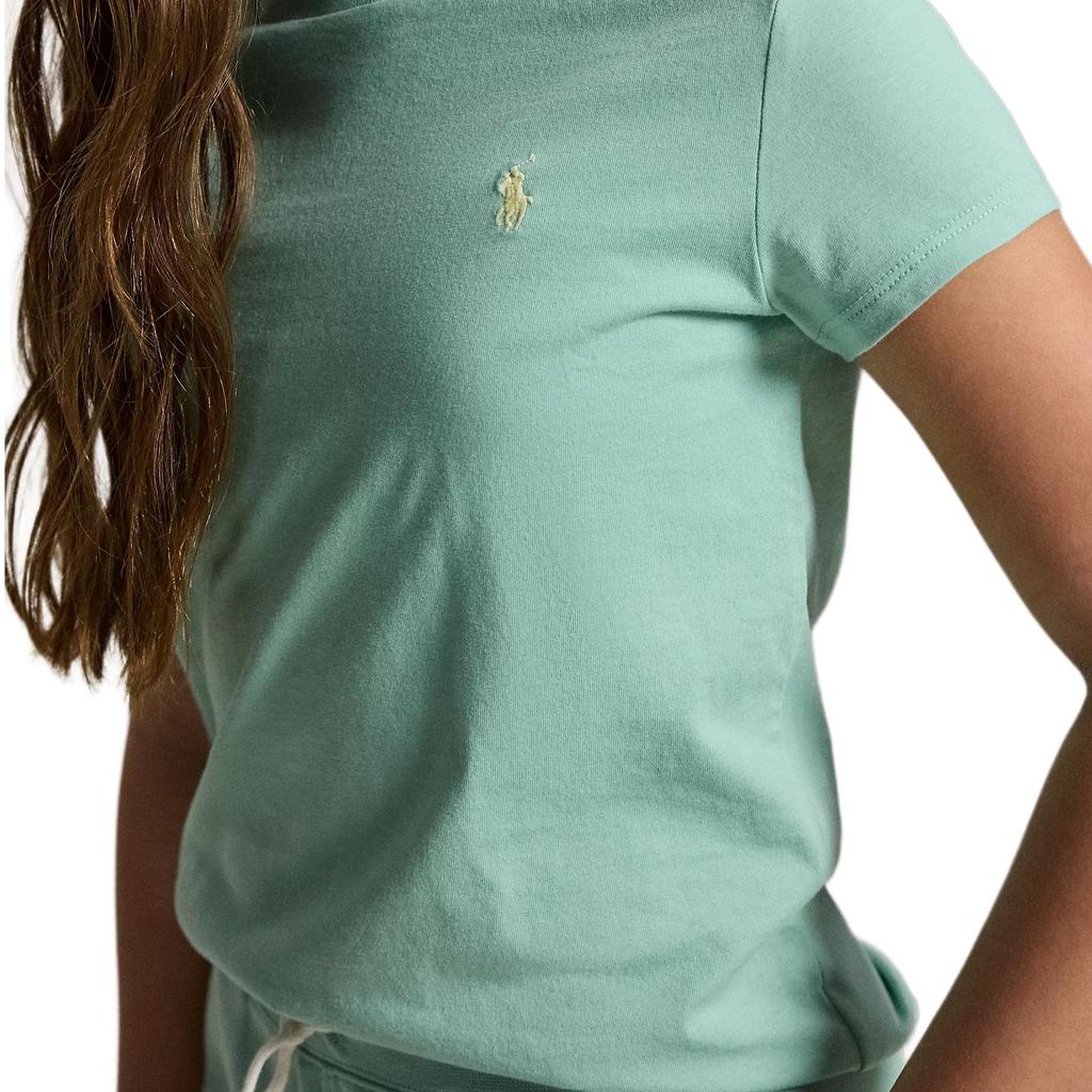 Polo Ralph Lauren Хлопковый вязаный топ с коротким рукавом Classic Pony для детей 313833549-501
