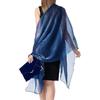 Sheer Crepe Shawls and Wraps for Formal Evening Party,Women Soft Shimmer Light-weight Travel Festival Shawl